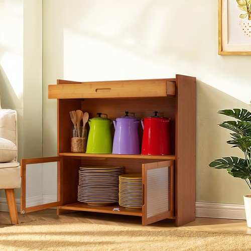 Wooden retro side storage - wooden,