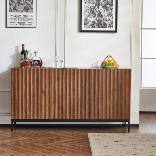 150cm mid century - dark, oak