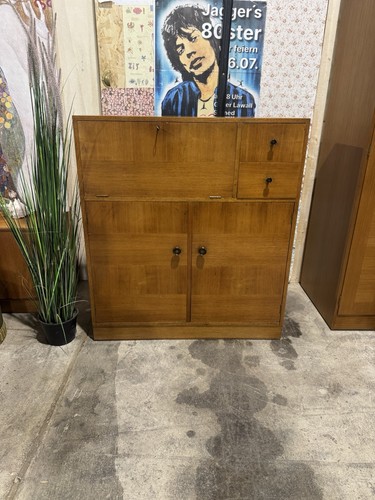 Vintage herkel oak cabinet - vintage,