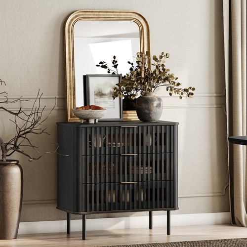 Bar cabinet mid - mid-century, black